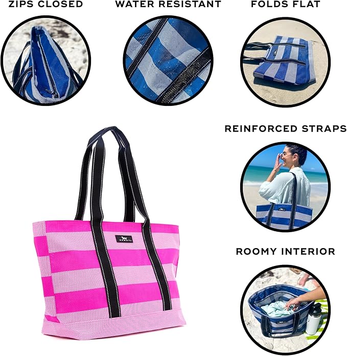 SCOUT Joyride - Large Sandproof Beach Bag For Women - Durable Mesh Woven Beach Tote, Pool Bag - Fabric Lets Sand Escape - Image 3