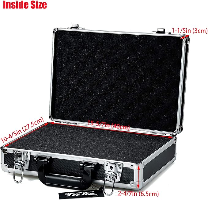 HUL 16in Two-Tone Aluminum Case with Customizable Pluck Foam Interior for Test Instruments Cameras Tools Parts and Accessories - Image 4