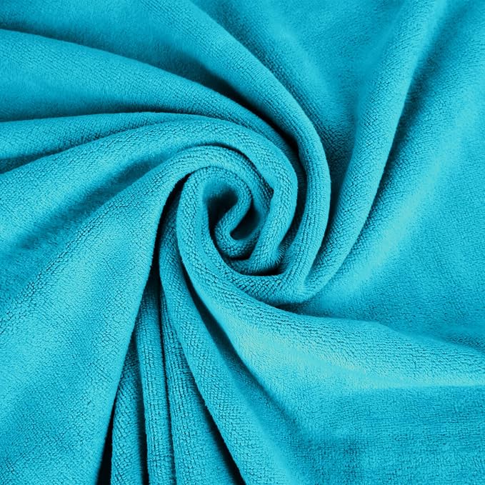 JML Bath Towel, Microfiber Bath Towels Set, 4 Pack (30" x 60") - Large Size, Extra Absorbent, Quick Drying, Multipurpose Use as Hair Wrap for Women, Bath, Fitness, Sports, Yoga, Teal - Image 4