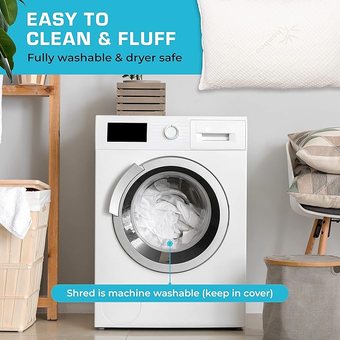 Xtreme Comforts 2-Pack Pillows for Sleeping Made in The USA Sleep Adjustable King Memory Foam Pillow for Side, Back & Stomach Sleepers w/Removable Cooling Zipper Cover