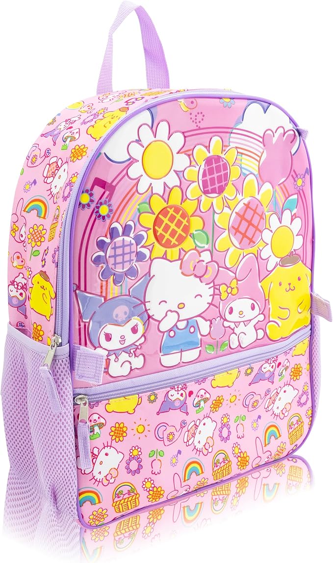 Fast Forward Sanrio Hello Kitty and Friends Backpack Set for Girls | Hello Kitty Bookbag with Insulated Lunch Bag, Headphones, and Dangle | School Bag for Kids and Toddlers | Ages 3+ - Image 5