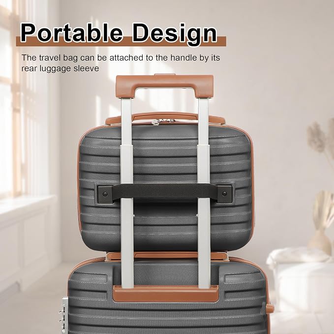 Joyway Luggage Set 7 Piece Suitcase Sets with Spinner Wheel,Hardside Expandable Travel Laggage with TSA Lock(18/20/24/28 Grey) - Image 4