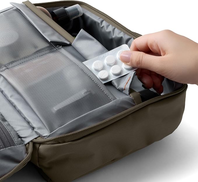 Bellroy Hanging Toiletry Kit Plus (8 Liter Travel Hanging Toiletry Bag) - SeaKelp - Image 5