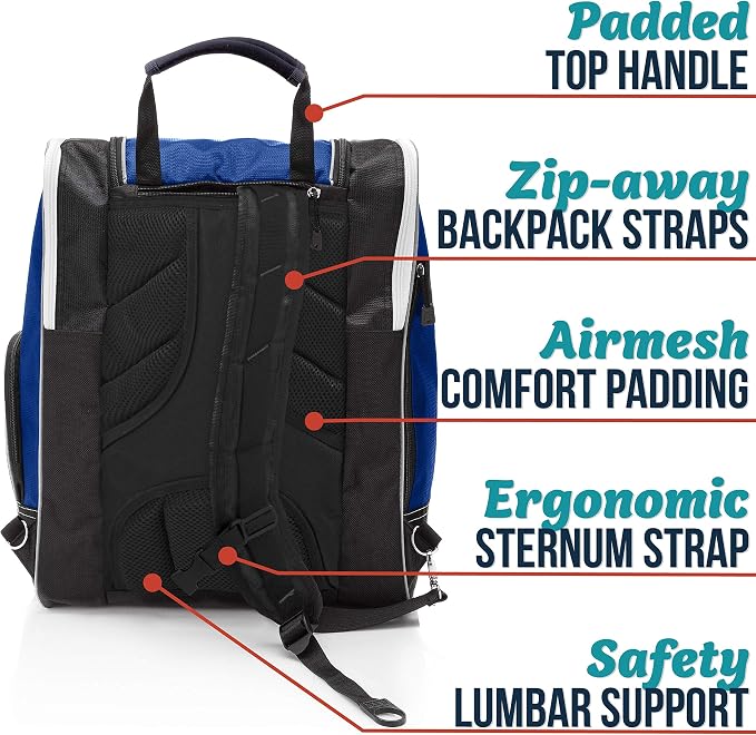 Athletico Ski Boot Bag – Skiing and Snowboarding Travel Luggage – Stores Gear Including Jacket, Helmet, Goggles, Gloves & Accessories – Venting and Grommets for Snow Drainage - Image 3