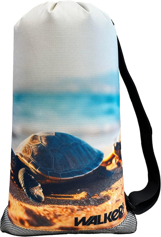 Walker Beach Mesh Net Travel Boat Bag for Snorkeling, Dive, and Swim Gear – USA Made, Sandy Shore Turtle by Unknown