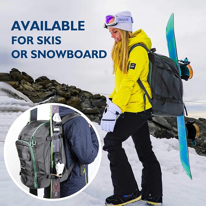 Unigear Ski Boot Bag Backpack for Helmet 50L/70L, Goggles, Gloves, Skis, Snowboard & Accessories - Image 7