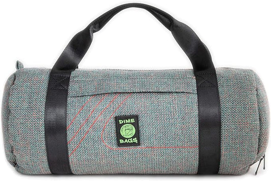 Dime Bags Padded Duffle Tube, Hemp Gear Bag with Heavy Padding for Glass, Electronics, Travel & Storage, With Exterior/Interior Pockets & Durable Handles (Aqua, 17 Inch) by DIMEBAGS