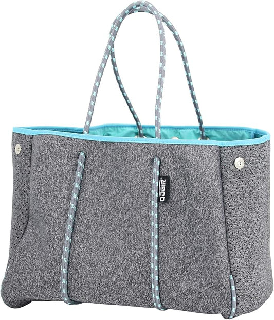QOGiR Neoprene Multipurpose Beach Bag Tote with Inner Zipper Pocket … … … … by QOGiR