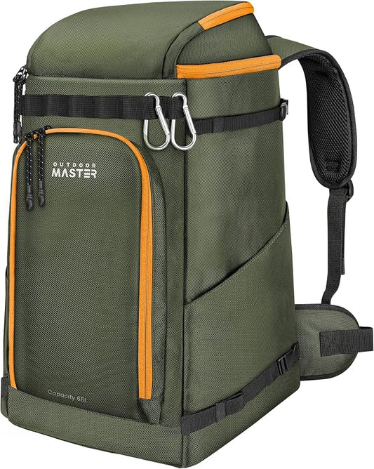 OutdoorMaster Ski Boot Bag, Snowboard Boots Travel Backpack for Helmet, Ski Shoes, Goggles, Gloves and Accessories, Waterproof Exterior & Bottom by OutdoorMaster
