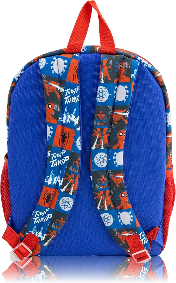 Marvel Spiderman Backpack Set for Boys | Spiderman Bookbag with Lunch Bag, Headphones, and Dangle | Kids School Spider-Man Backpack | Ages 3+ - Image 6