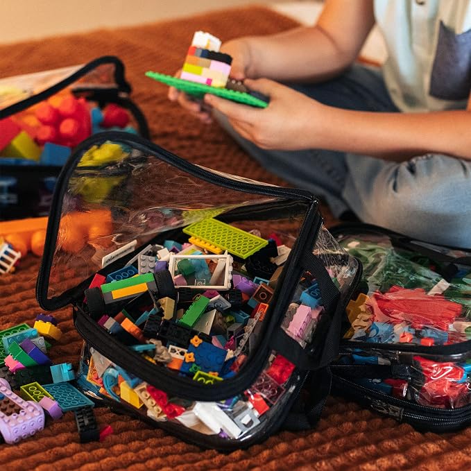 Clear Compression Packing Cubes 3 Set - Bags for Travel - Luggage Cube Organizer - Mix Pink and Purple - Image 7