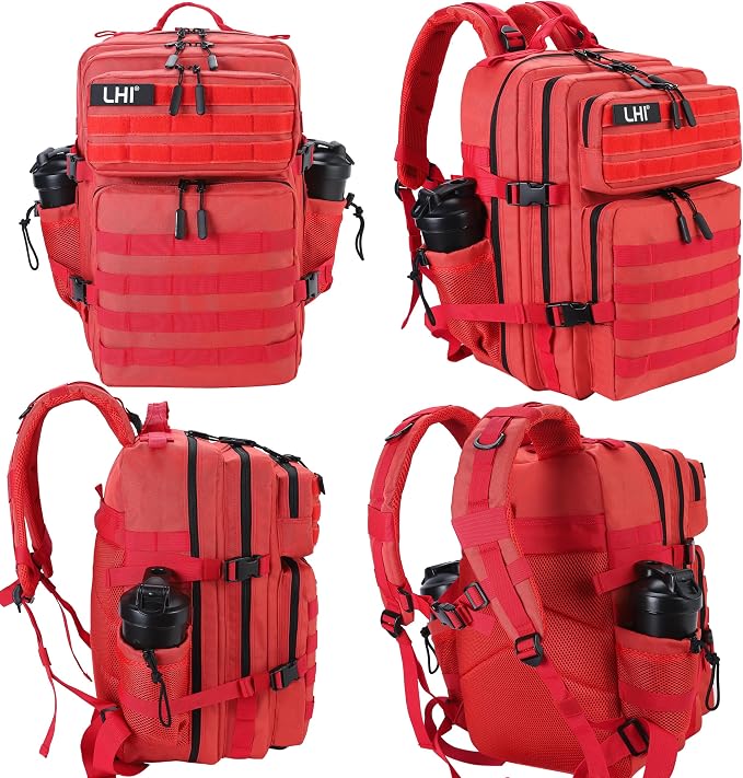 LHI Military Tactical Backpack for Men and Women 45L Army 3 Days Assault Pack Bag Large Rucksack with Molle System - Image 2
