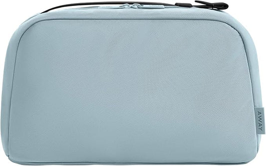 Away Amazon Exclusive Large Toiletry Bag - Water-Repellent Travel Toiletry Bag with Clamshell Opening, Interior Compartments, Exterior Zip Pocket - Sky Blue by Unknown