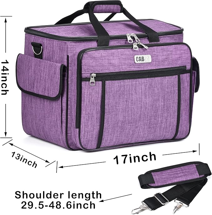 CAB55 Sewing Machine Case - Carrying Bag with Removable Padding, Tote for Machine and Accessories - Image 6