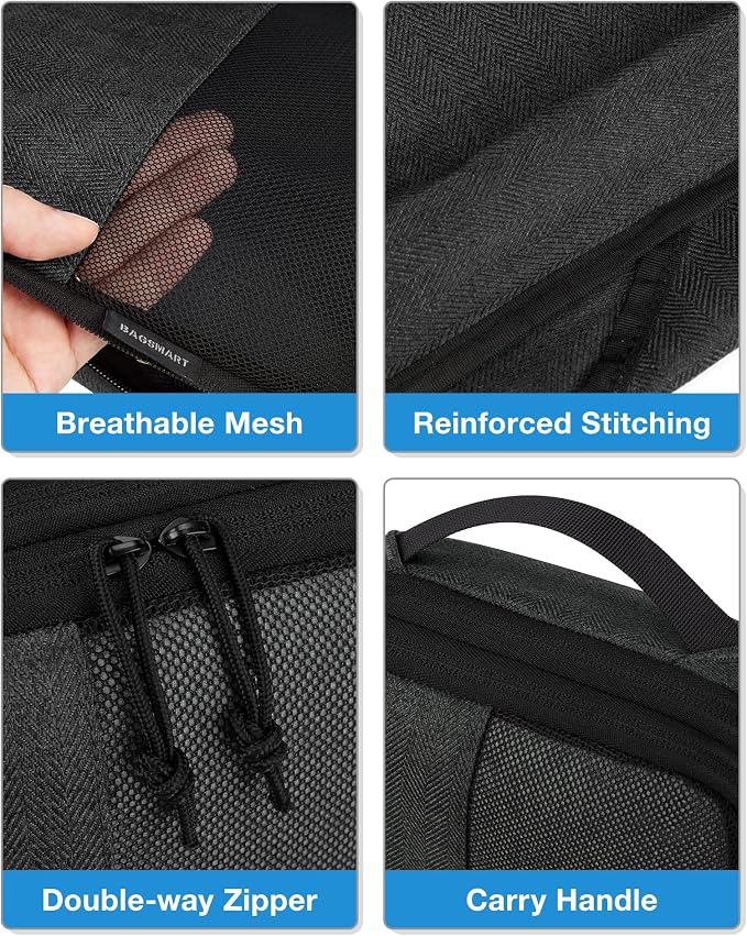 BAGSMART Compression Packing Cubes for Travel, 6 Set Luggage Organizer Bags | Fits 20/24/28in Carry-On Suitcases, Compressible Bags Streamline Cruise Travel Essentials, Sturdy Handles, Machine Washable - Image 5