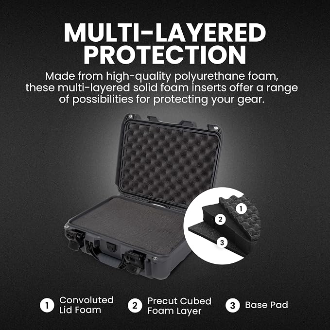 NANUK 920 Hard Case – Waterproof Travel Hard Case with Customizable Cubed Foam, 16.7” x 13.4” x 6.8”, Dustproof & Impact-Resistant, Airline Carry-On Approved – Graphite - Image 3