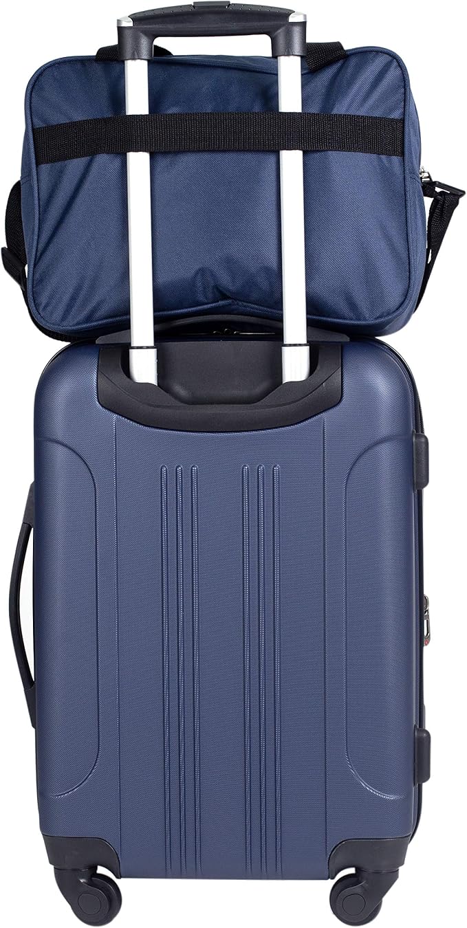 Travelers Club Midtown Hardside 4-Piece Luggage Travel Set, Navy Blue - Image 6