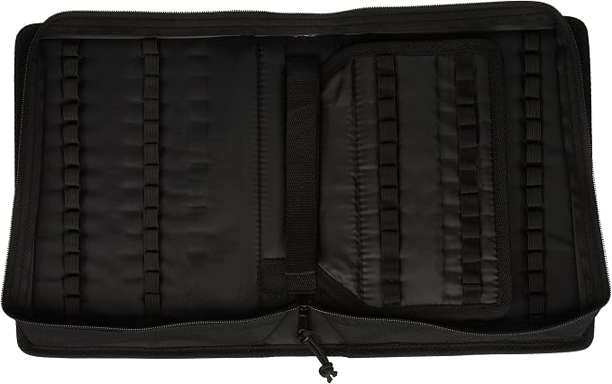 Deluxe Black Nylon Pencil Holder Zippered Case -Holds up to 96 Pencils! - Image 2