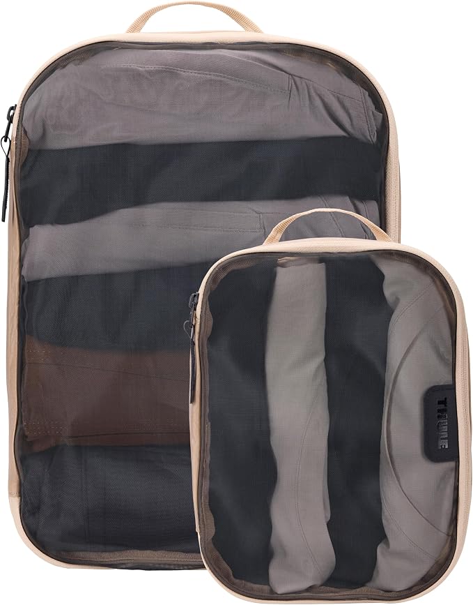 Thule Packing Cube Set, Includes Medium & Small Cubes, Transparent Fabric, Organize Clothing, Easy to Pack - Image 2