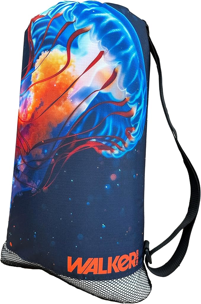 Walker Beach Mesh Net Travel Boat Bag for Snorkeling, Dive, and Swim Gear – USA Made, Nebula Jelly by Unknown