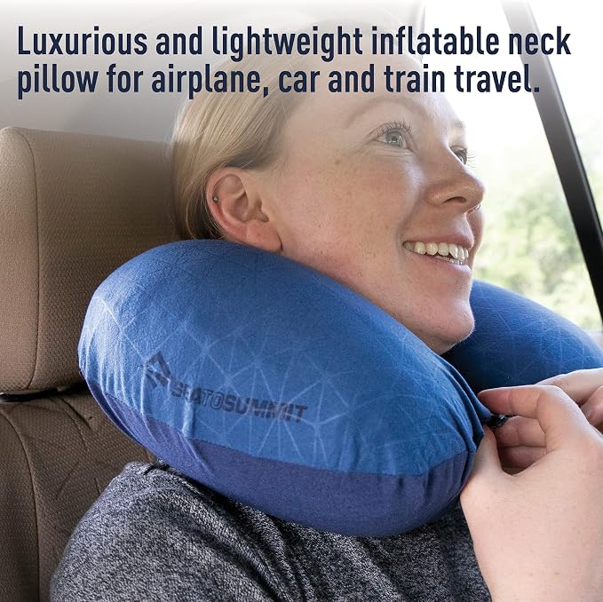 Sea to Summit Aeros Premium Traveller Inflatable Neck Pillow, Magenta - Image 4