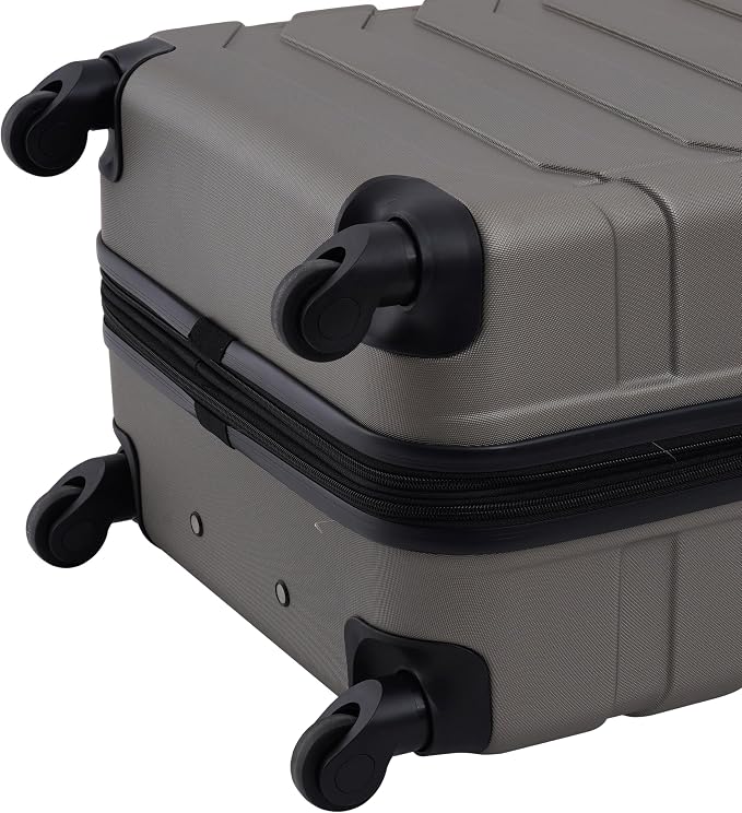Wrangler 4 Piece Miami Luggage and Packing Cubes Set, Desert Taupe - Image 8
