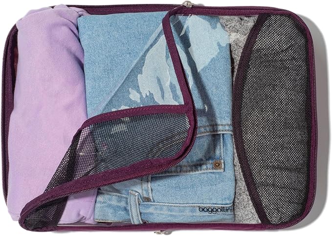 Baggallini Compression Cube 3-piece set - Lightweight Compression Packing Cubes for Travel - Image 7