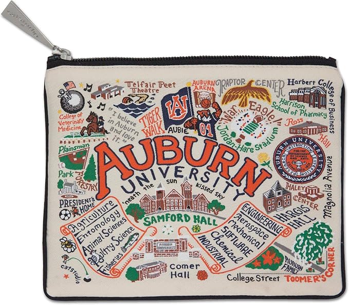 catstudio Auburn University Collegiate Zipper Pouch Purse | Holds Your Phone, Coins, Pencils, Makeup, Dog Treats, & Tech Tools by catstudio