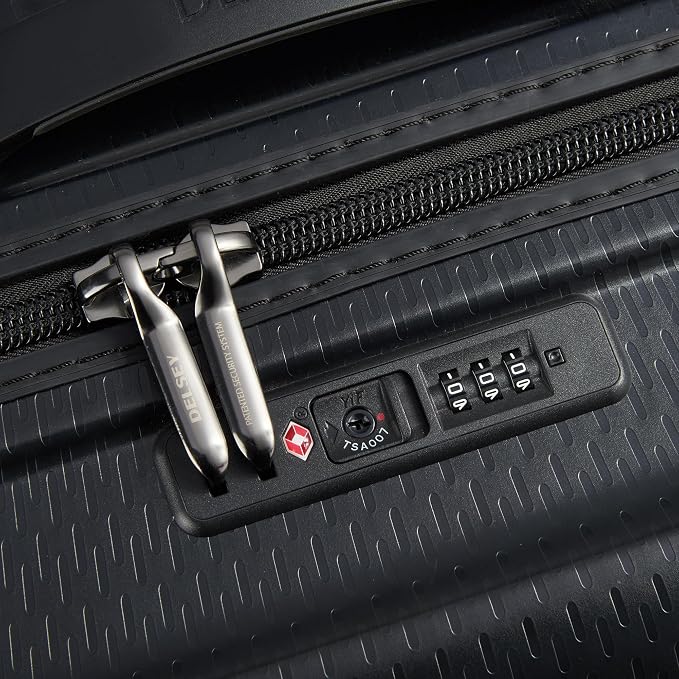 DELSEY PARIS Turenne Hardside Luggage with Spinner Wheels, Black, 2-Piece Trunk Set (19/27) - Image 7
