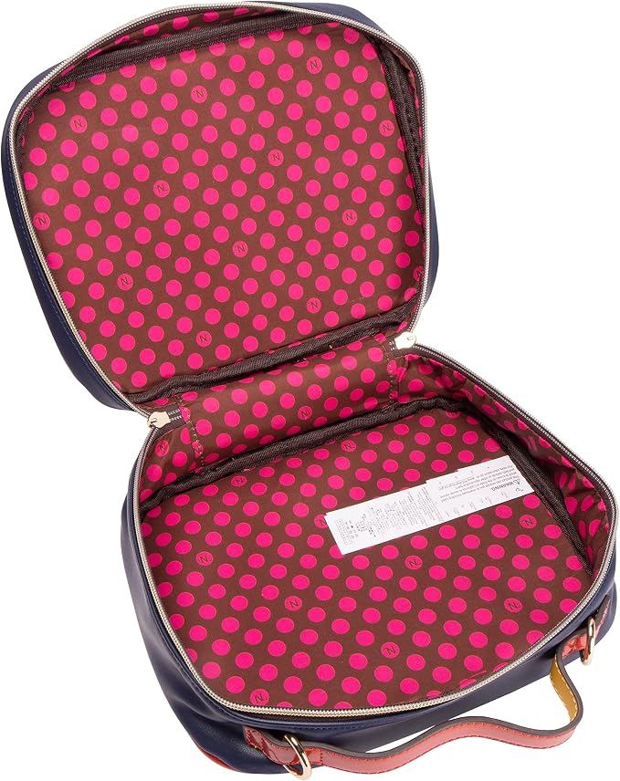 Nicole Lee Travel Handbag Crossbody Set with 3 Fashion Print Makeup Pouches, Women's Cosmetic Toiletry Organizer (Stairway to Heaven) - Image 4