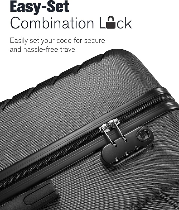10 Piece Luggage Sets, 3 Piece Suitcase Set, 20 inch Carry on Luggage, 24 inch and 28 inch Checked Luggage with 7PC Packing Bags - Image 6