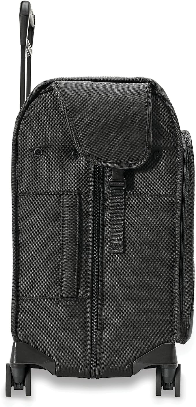 Briggs & Riley Deluxe Wardrobe Spinner - Checked Luggage for Travel, Suitcases with Wheels, Softside Rolling Bag for Men & Women, Built in Hook for Clothes - Baseline Collection, Black - Image 11