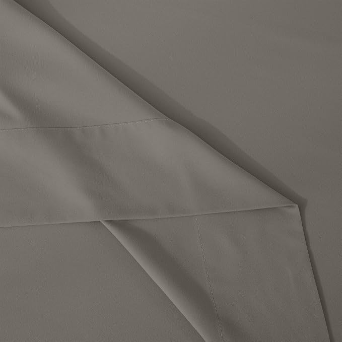 Mocassi 4-Piece Extra Deep Pocket 16-24 Inch Air Mattress Bed Sheet Set- 4PC Sheet Set with Smart Pockets Ideal for Air Beds, RVs, Camping and Guest Rooms Premium Hotel Quality, King, Grey - Image 8