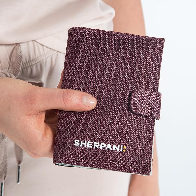 Sherpani Vienna, RFID Blocking Passport Holder, Travel Passport Cover Wallet, Travel Documents Organizer Protector, Travel Gift (Smoky Orchid) - Image 5