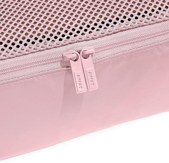 Away Insider Packing Cubes Set of 4 – Lightweight Travel Organizers for Luggage, Suitcases & Carry-On Bags, Blush Pink - Image 4