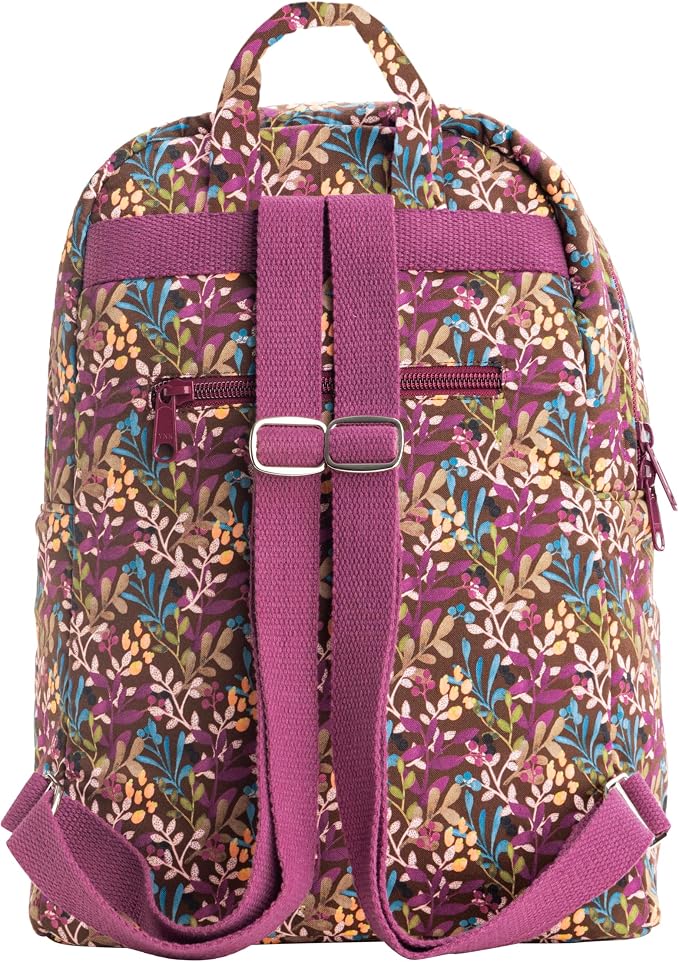 Maison d' Hermine Backpack for Women Men Cotton Shoulder Multipurpose Rucksack with Small Pouch Lightweight Multi Pocket Bag for Travel Work Beach Perfect for Spring Summer (Hoara) - Image 8