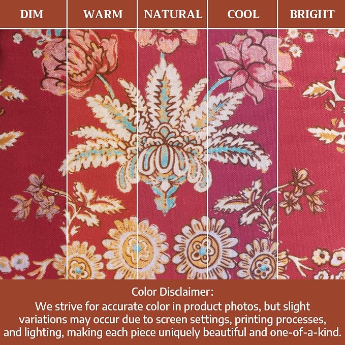 Maison d' Hermine Backpack for Women Men Cotton Shoulder Multipurpose Rucksack with Small Pouch Lightweight Multi Pocket Bag for Travel Work Beach Perfect for Spring Summer (Marquise - Red) - Image 6