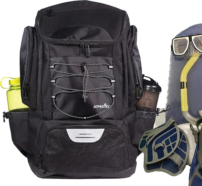 Athletico Swim Backpack - Swim Bag With Wet & Dry Compartments for Swimming, Beach, Camping - Pool Bags With Laptop Sleeve - Image 8