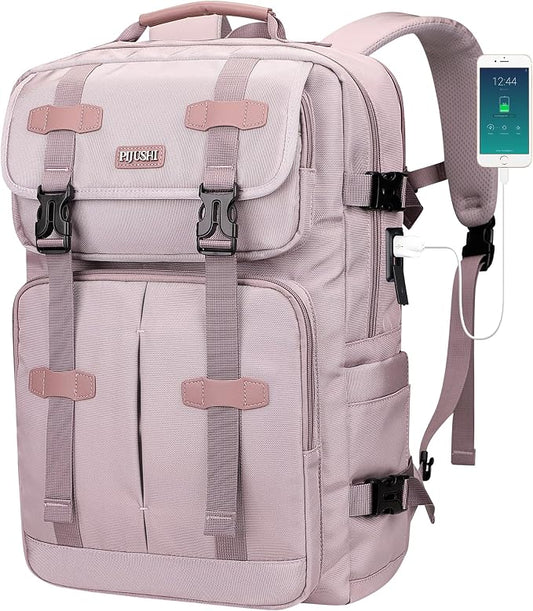 PIJUSHI Travel Backpack for Women, 3-In-1 Convertible Bag with Multi-Pocket | Carry On Luggage Duffle with 16" Laptop Compartment, Anti-Theft Back Pocket, USB Port for Daily, Airport by PIJUSHI
