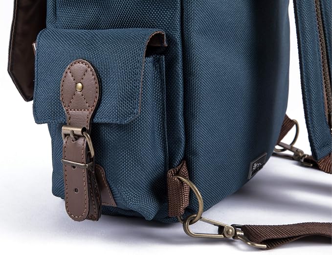 LEGACY - a Picnic Time brand Moreno 3-Bottle Wine & Cheese Tote, Padded Wine Carry Tote Bag with Handle and Adjustable Shoulder Strap, (Navy Blue) - Image 13