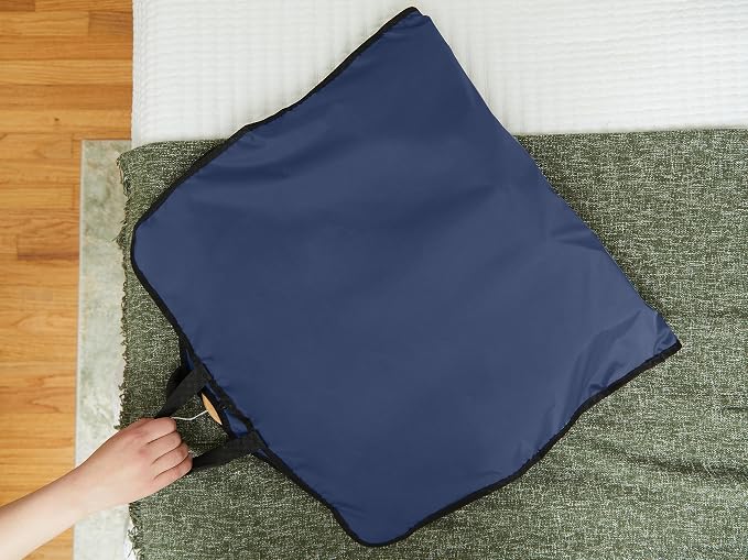 Covermates Keepsakes Garment Bag Set for Closet Storage and Travel – Breathable Suit and Dress Bags with ID Window and Carrying Handles – Heavy-Duty Hanging Wardrobe Protection Set, Blue - Image 9