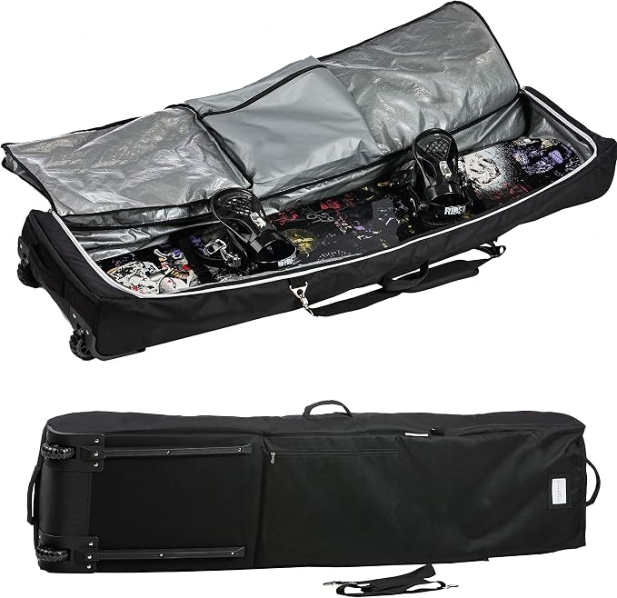Athletico Conquest Padded Snowboard Bag With Wheels - Travel Bag for Single Snowboard and Snowboard Boots - Image 5