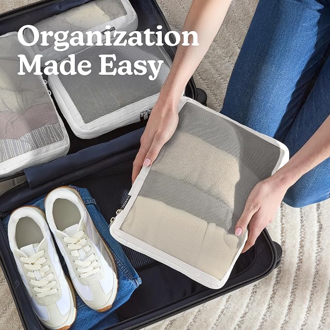 Vandel Space-Saving Compression Packing Cubes for Women, Men, Compressible Carry On Suit Case Organizer Luggage Packing Cubes for Travel Organizer Bags for Luggage and Backpacks, Suitcase Cube - Image 4