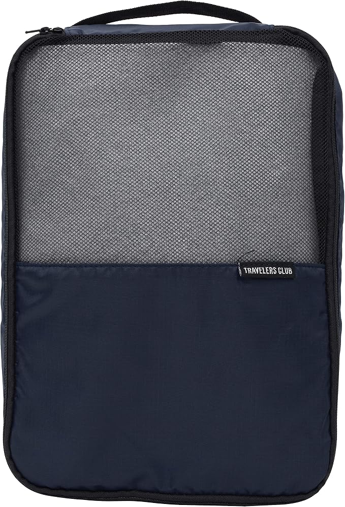 Travelers Club 14 Piece Riddock Luggage and Travel Accessories Set, Navy Blue - Image 8