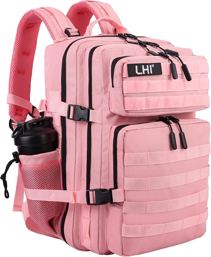 LHI Military Tactical Backpack for Men and Women 45L Army 3 Days Assault Pack Bag Large Rucksack with Molle System by LHI