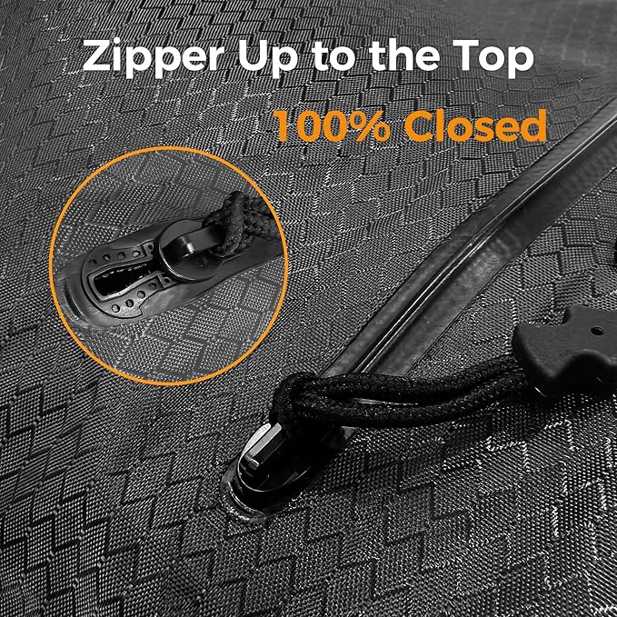 ZPO Travel Vacuum Bags with Pump, IP68 Waterproof Reusable Vacuum Seal Bags for Clothing Travel, 46L Compression Bags for Carry On Suitcases and Backpack (2 Pack+Pump) - Image 4