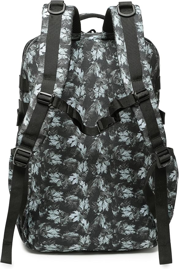 Wotony Tactical Backpack - Military waterproof backpack with multiple pockets and tactical gear for the outdoors (Gray Maple Leaf, 35L) - Image 3