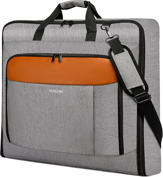 Garment Bag Travel Suit Bag Large 40-Inch Carry on Bag Up to 3 Suits,2 in 1 Hanging Luggage Bags, Fits 15.6Inch Laptop by PUSLOM