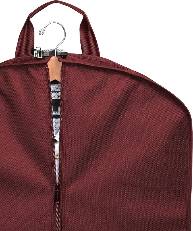 WallyBags 40” Deluxe Travel Carry-On Garment Bag with Two Pockets - Image 4