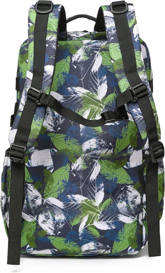 Wotony Tactical Backpack - Military waterproof backpack with multiple pockets and tactical gear for the outdoors (Green Leaf, 35L) - Image 3